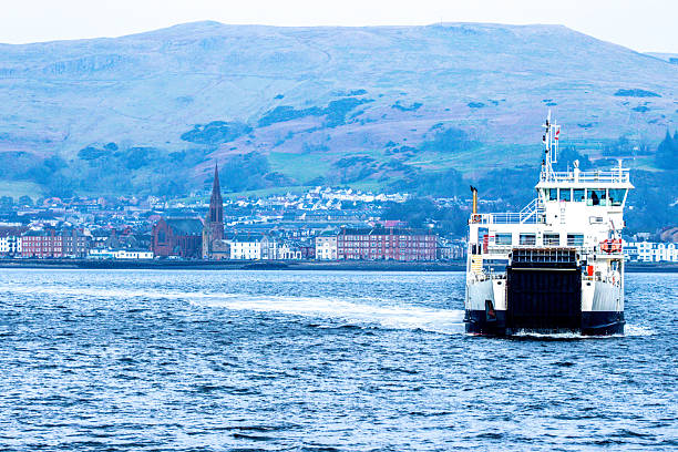 A regular ferry trip between Largs and Millport, Scotland, taking people, and vehicles to and from the island.