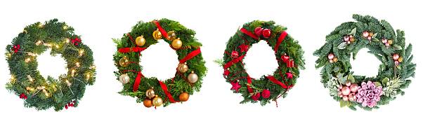 istock Christmas wreath isolated on transparent background 2240541858