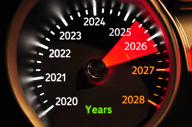 istock 2026 Speedometer New year concept 2240548952