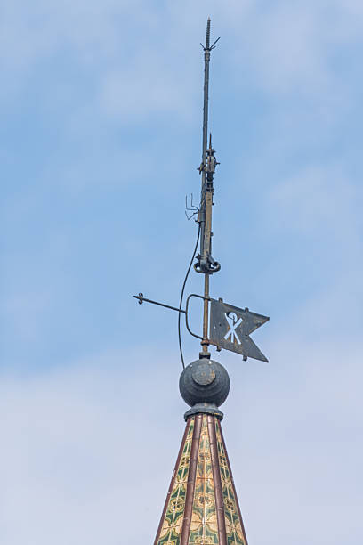istock Carrion de los Cespedes bell tower with Chi-Rho vane 2240555225