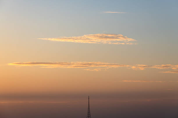 idyllic cloudscape during sunset