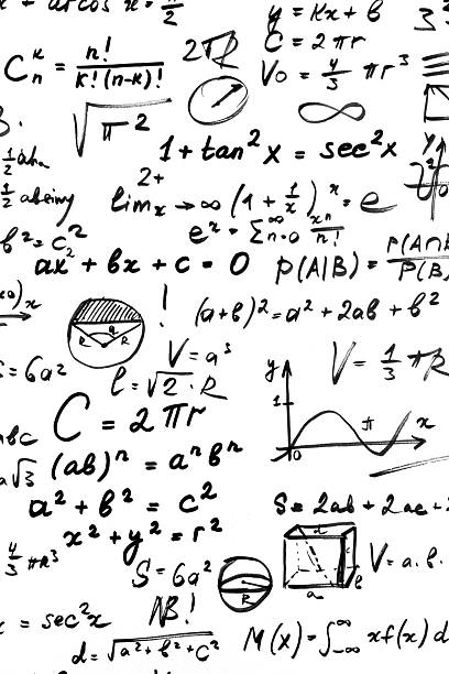 istock Mathematical Equations on white background. Scientific background concept 2240556086