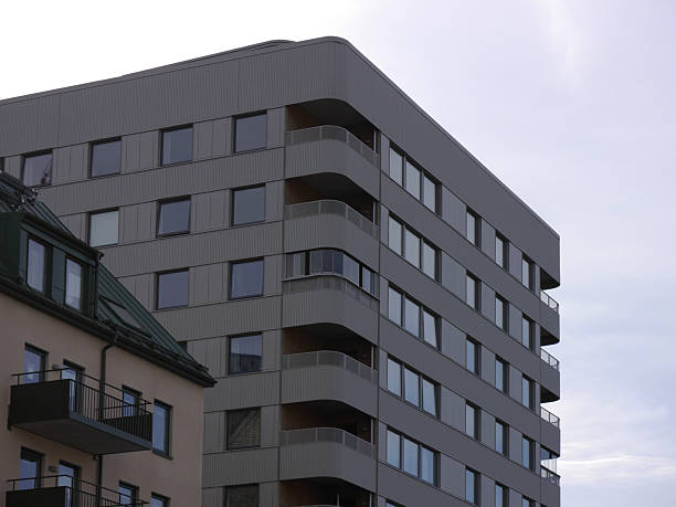 istock Low angle view of a modern buildings 2240559476