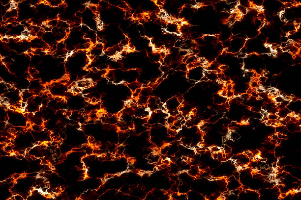 Lava pushes its way through the crust on Kilauea, Hawaii.