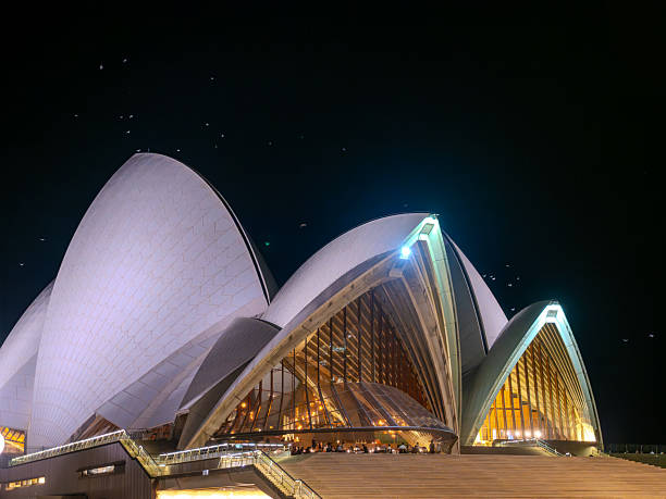Sydney, Australia - January 21, 2017, Circular Quay Bennelong Point with Opera House at night