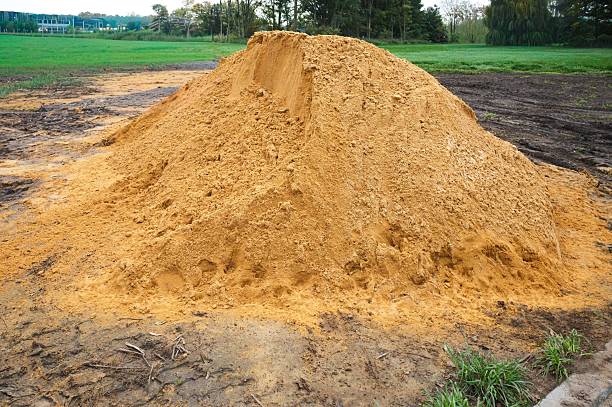 istock Large pile of sand for building and construction 2240575396