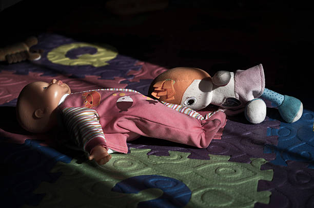Baby sleeping in white bed. Healthy kids sleep. Little boy napping in parents bed. Sunny nursery for infant. Bedding for young child. Nap time. Toddler on sunny morning at home.