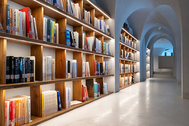istock Neat bookshelves in a modern decorated library indoors 2240577550