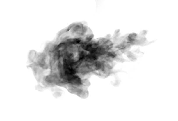 istock Abstract black smoke rising on white background, creating a soft, flowing texture that symbolizes mystery, motion, and transformation. Perfect for digital art, design, or visual effects projects. 2240578953