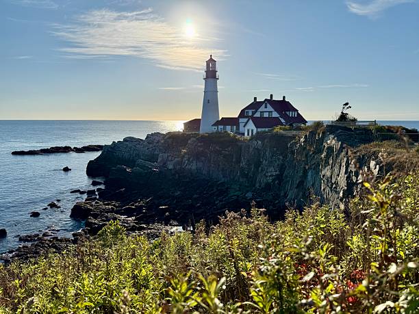 istock Portland Lighthouse at sunrise 2240580890