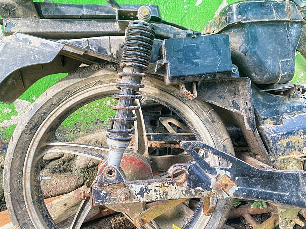 istock abandoned motorcycle, automotive age 2240581057