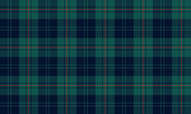 Plaid pattern, blue, green, red, classic and contemporary, perfect for designing clothes, skirts, pants, dresses, adding charm to casual or vintage looks with style.