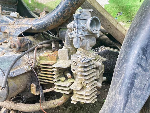 istock abandoned motorcycle, automotive age 2240581384