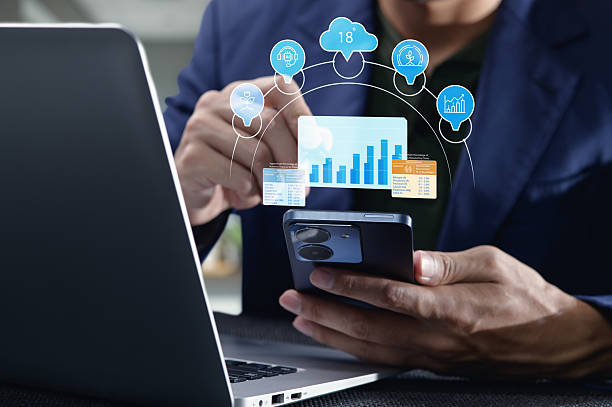 istock Person Using Technology for Sustainable Agriculture Insights and Analysis 2240582451