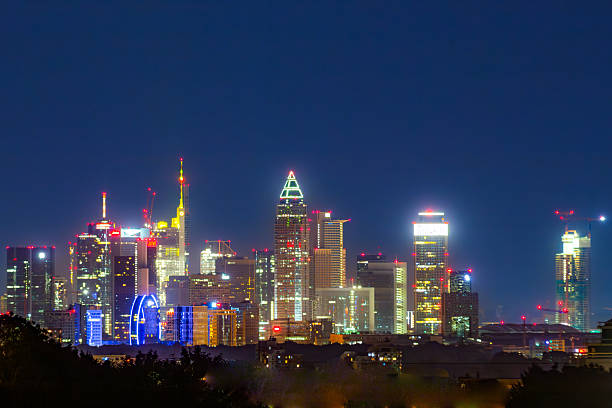 istock skyline of Frankfurt by night 2240582575
