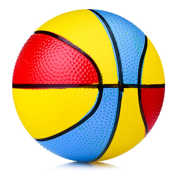 istock Multicolored basketball isolated on a white background. 2240583544