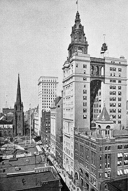 istock New York City, Manhattan, Broadway, looking north from Exchange Place 2240588685