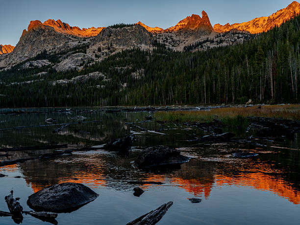 istock First light on high mountain peaks in the Idaho wilderness 2240589034