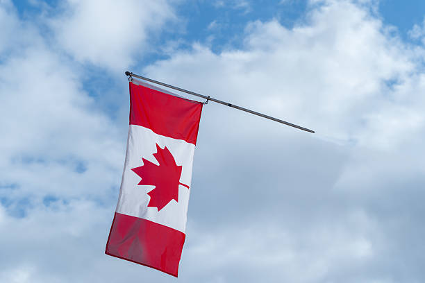 istock Canadian flag in the sky 2240591577