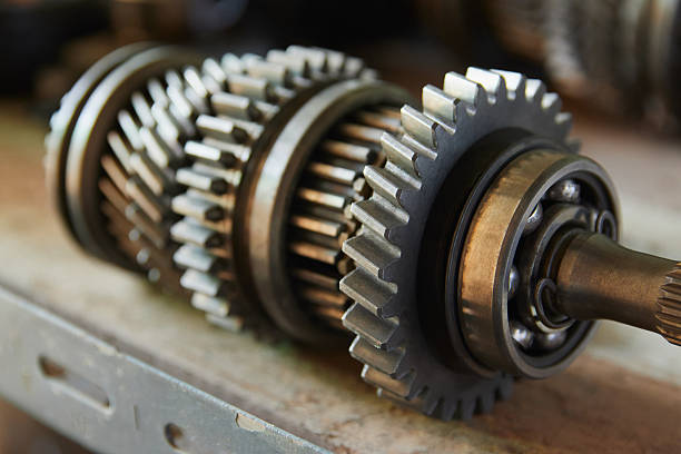 istock Wide View Mechanical Engineering or Industry Concept by Mechanism Gear or Cog System 2240592231