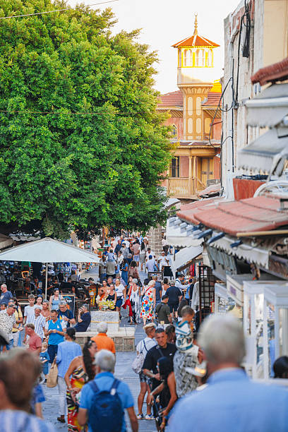 istock Busy Rhodes old town, Greece 2240603907