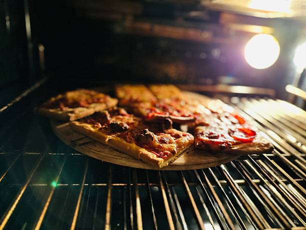 istock Pizza in the oven 2240608136