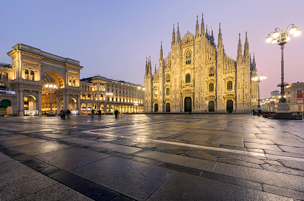 istock Duomo square and Milan Cathedral at sunrise, Italy 2240609538