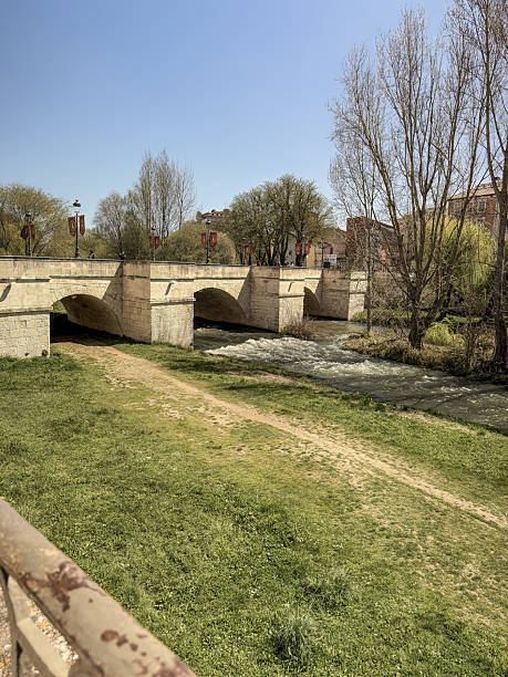 istock Stone bridge over the Arlazon River in Burgos, Spain 2240615965