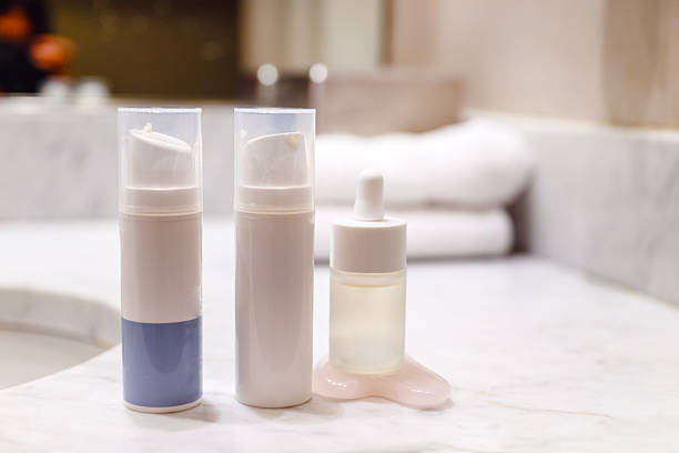 istock Face cream and face serum in a modern bathroom 2240618740