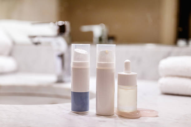 istock Face cream and face serum in a modern bathroom 2240618741
