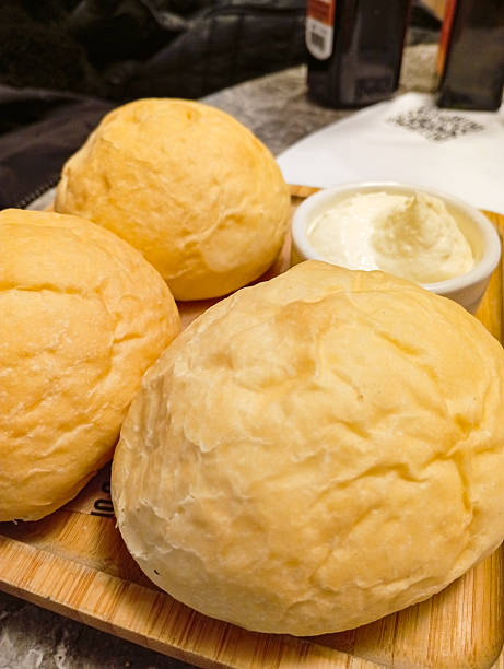 istock Fresh Homemade Bread Rolls in Modern Restaurant 2240630904