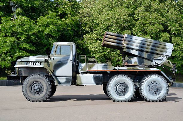 istock Russian Combat Rocket Launch Vehicle BM-21 Hail 2240637845