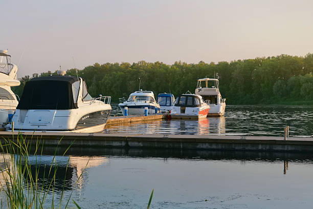 istock Floating crafts on the mooring berth 2240638377