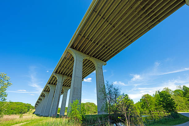 istock Underside View of an Expressway From a Nature Trail 2240642873
