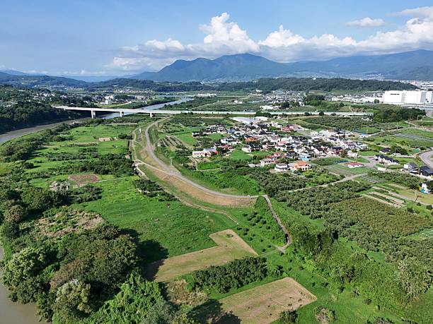 istock A green landscape with a river and a bridge 2240644811