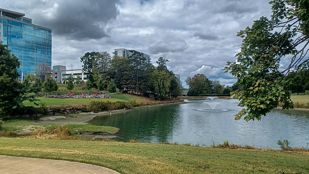 istock Urban Park and Modern Buildings 2240656101