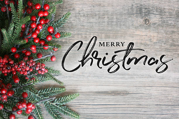 istock Merry Christmas Holiday Greeting Card Design 2240672248