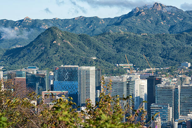 istock City Seoul View on Namsan 2240672440
