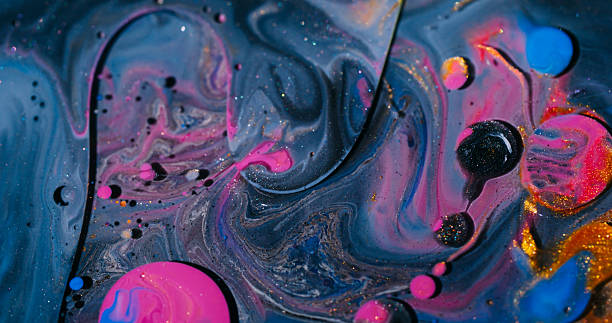 istock Mix bubbles ink art flow glitter liquid sparkling 2240675686