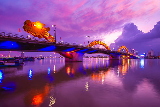 istock Dragon Bridge in Da Nang, Vetnam at night 2240678318