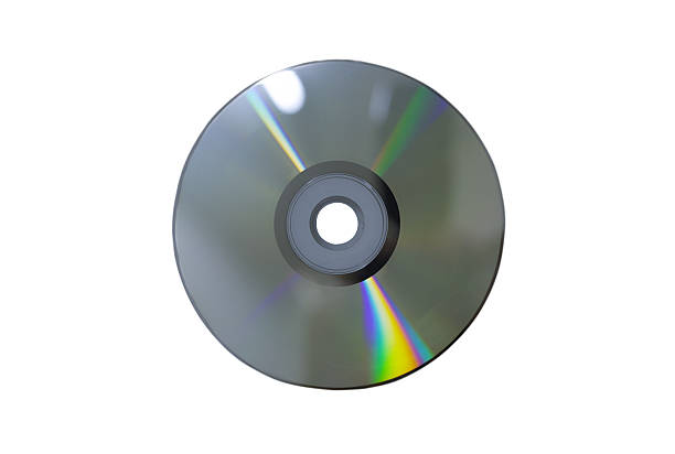 istock A top-down close-up of a reflective, blank digital disc (CD or DVD) isolated on a pure white background. 2240681414