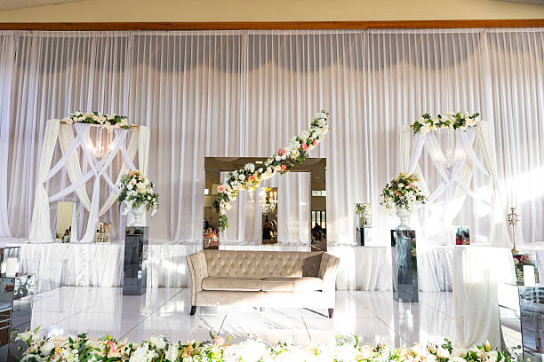 istock Indian traditional wedding ceremony interiors and decorations 2240682997