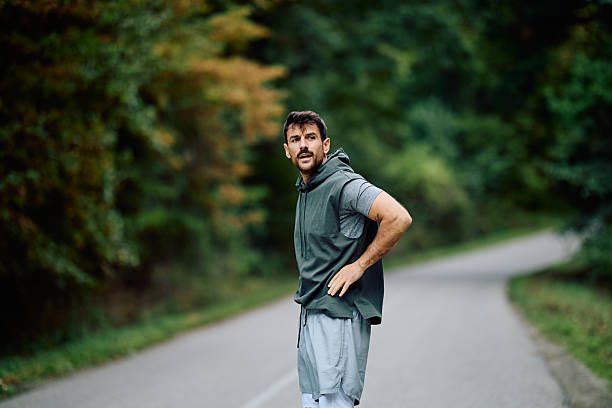 istock Man taking a break during outdoor workout 2240688243