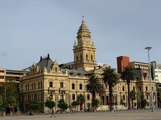 Cape town, South Africa - 29 Apr 2012: Vintage building of City Hall, Cape town, South Africa