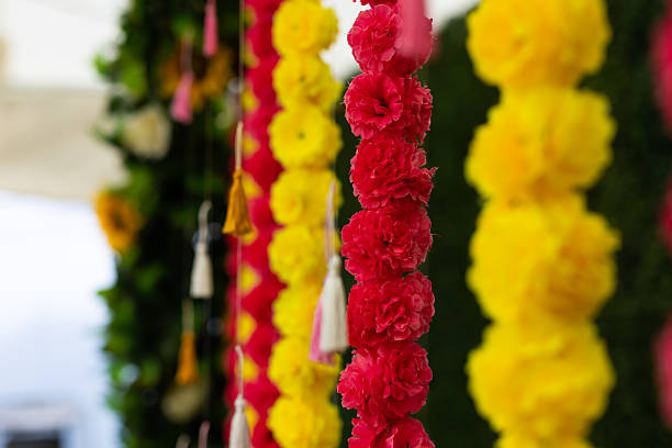 istock Indian traditional wedding ceremony interiors and decorations 2240693968