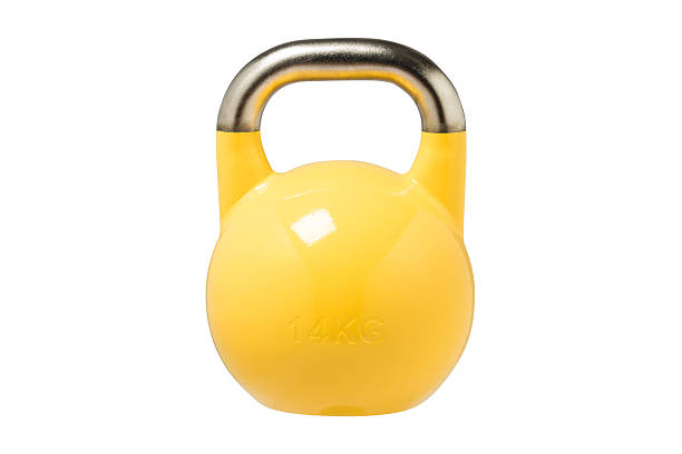 istock Sports equipment kettlebells color weights 2240695002