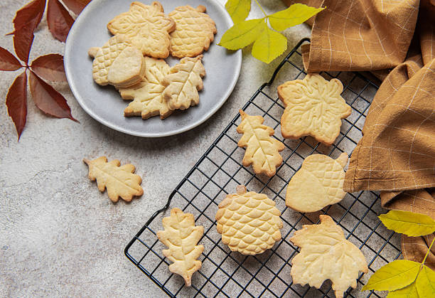 istock Homemade autumn cookies baking on cooling rack 2240698190
