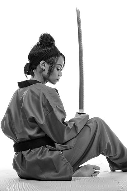 Martial artist with a katana.