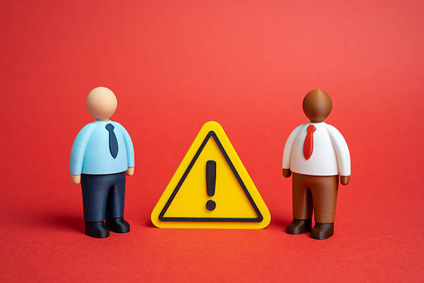 istock Tensions between businessmen over a deal. Conflict between officials. Disagreement 2240700916