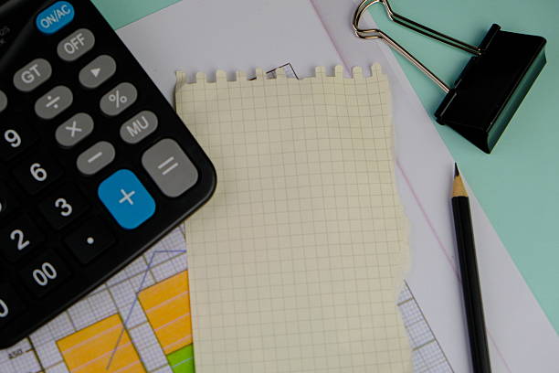 istock blank paper next to school tools with no word as a template for text space concept. business and education concept 2240723697